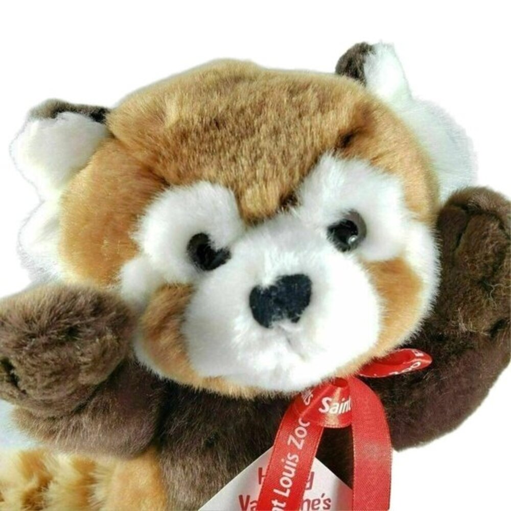 Wild Republic Fox St Louis Zoo Red Ribbon Plush‎ Plushie Stuffed Animal
